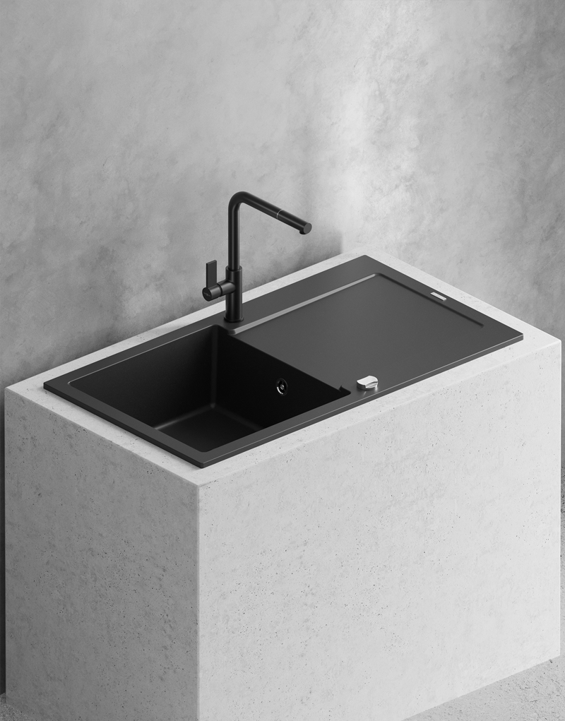 Γρανιτένιοι νεροχύτες με μπαταρία