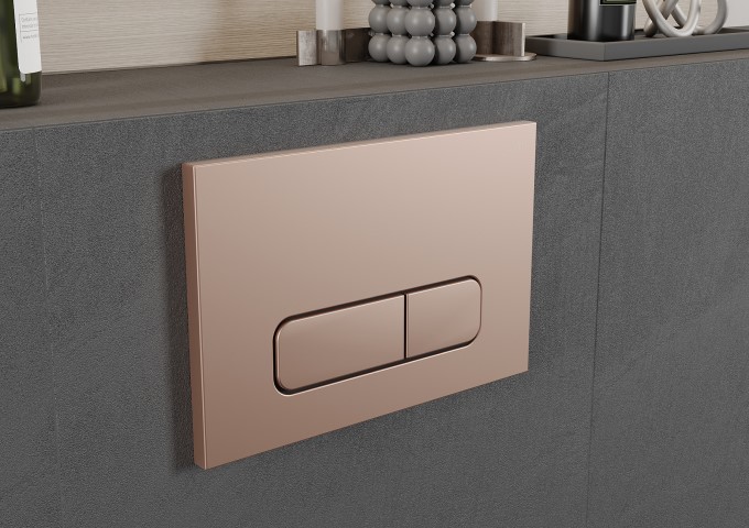 Κουμπιά εκκένωσης ροζ χρυσό