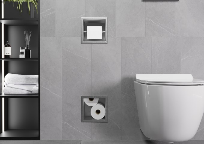 εντοιχισμένη λαβή για χαρτί τουαλέτας