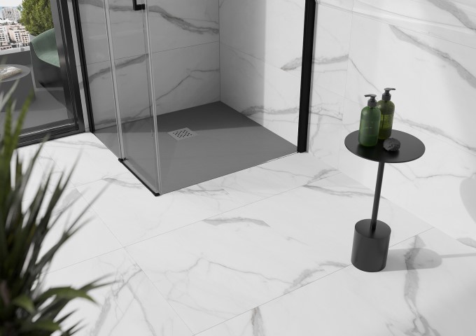 χαμηλή τετράγωνη ντουσιέρα