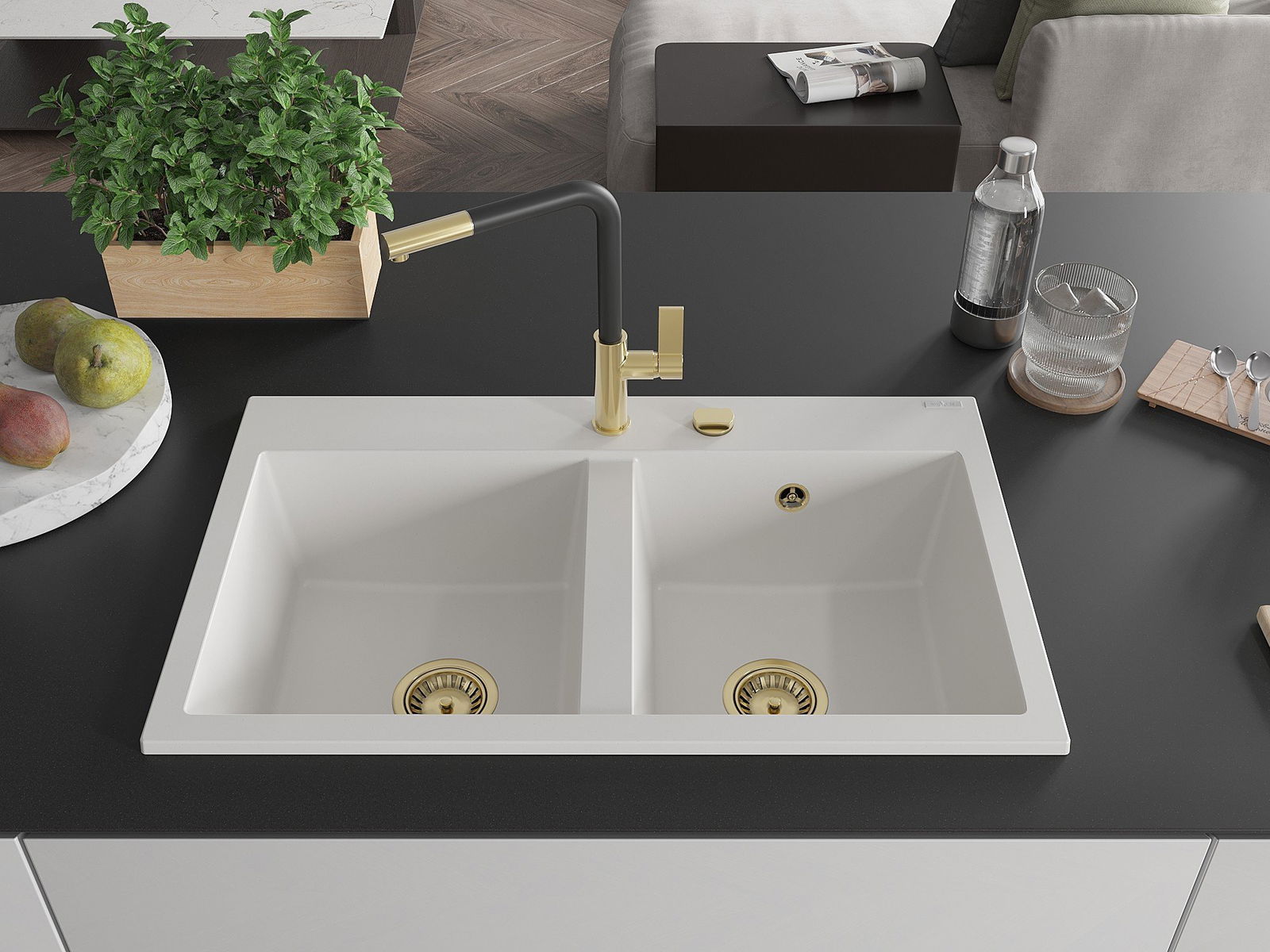 μεγάλος διπλός νεροχύτης