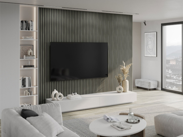 μοντέρνα λαμέλα σε σαλονιό