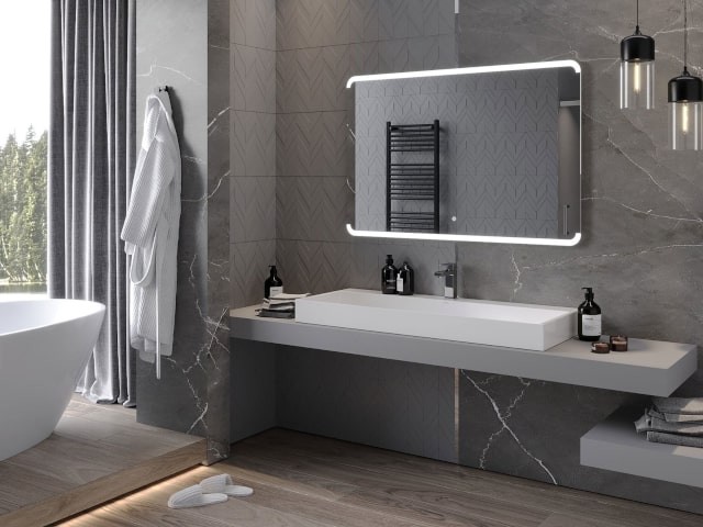 Καθρέφτης τοίχου με φωτισμό