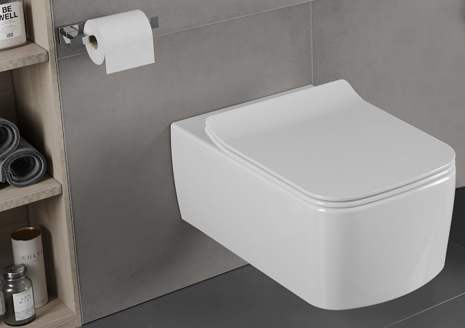 λεκάνη wc με απαλώς κατερχόμενο καπάκι