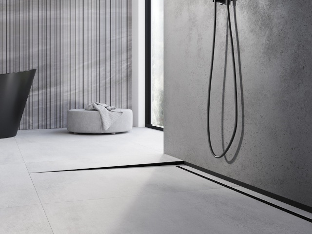 Πλακάκια που μιμούνται το μπετόν στο μπάνιο