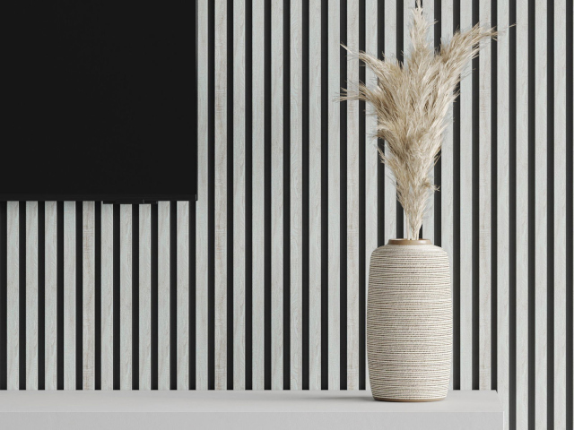 γκρι λαμέλες στο δωμάτιο