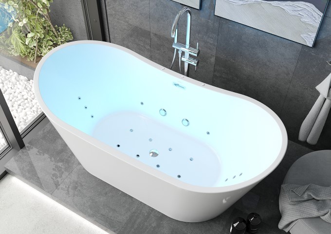 Ελεύθερη μπανιέρα με υδρομασάζ