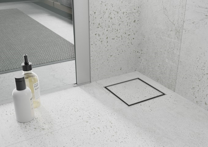 Τετράγωνη υποδοχή ενσωματωμένη σε πλακάκια