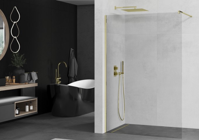 χρυσός εξοπλισμός ντους για το μπάνιο