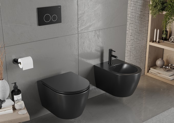 Δοχεία και βούρτσες WC χρυσές