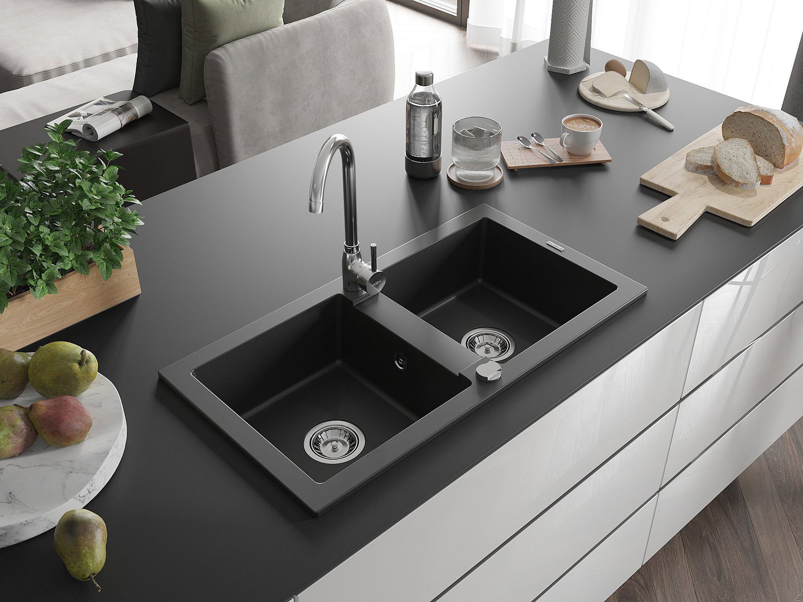 Νεροχύτης διπλός