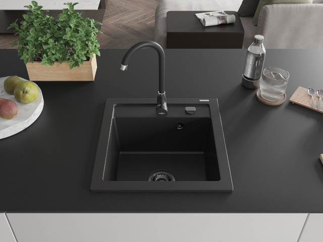 Νεροχύτης από ανοξείδωτο χάλυβα 60 cm