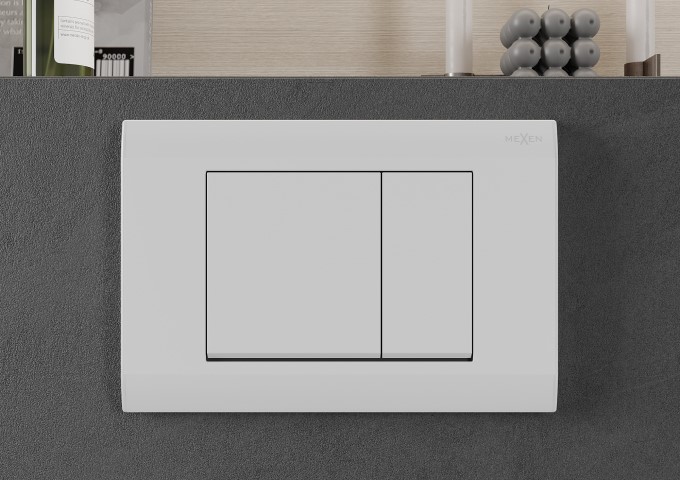 Κουμπιά εκκένωσης λευκά