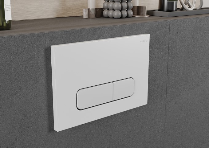 Κουμπιά εκκένωσης λευκά