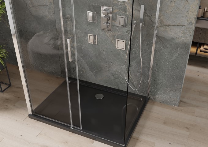 Ντουζιέρες ντους τοίχου 80x80 cm