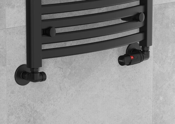 Αξονικό θερμοστατικό σετ καλοριφέρ