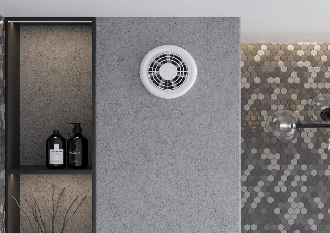 Λευκός ανεμιστήρας μπάνιου Mexen