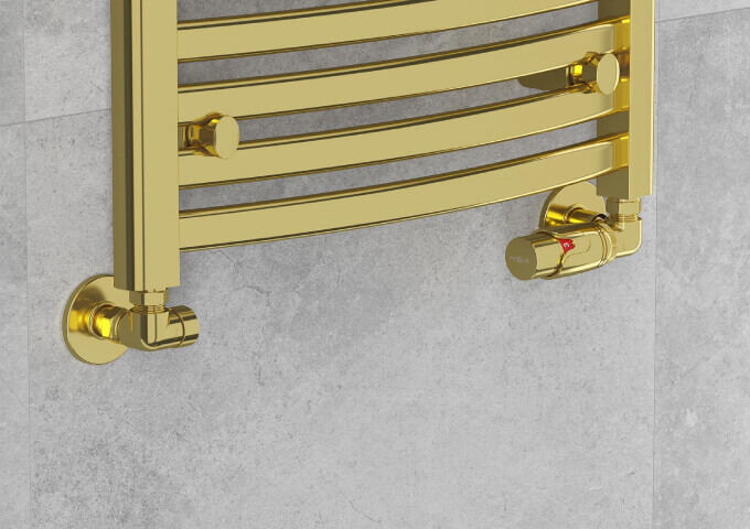 Χρυσή αξονική βαλβίδα καλοριφέρ