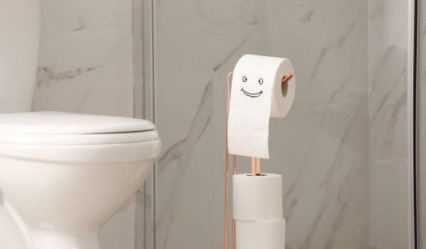 Χωρίς τρυπάνι - μη επεμβατικός κάτοχος χαρτιού υγείας