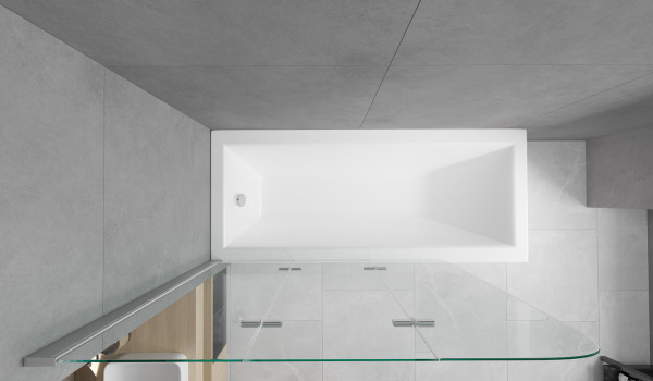 Μπανιέρα και ντουζιέρα σε ένα