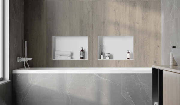 Μπανιέρα επενδεδυμένη με πλακάκια