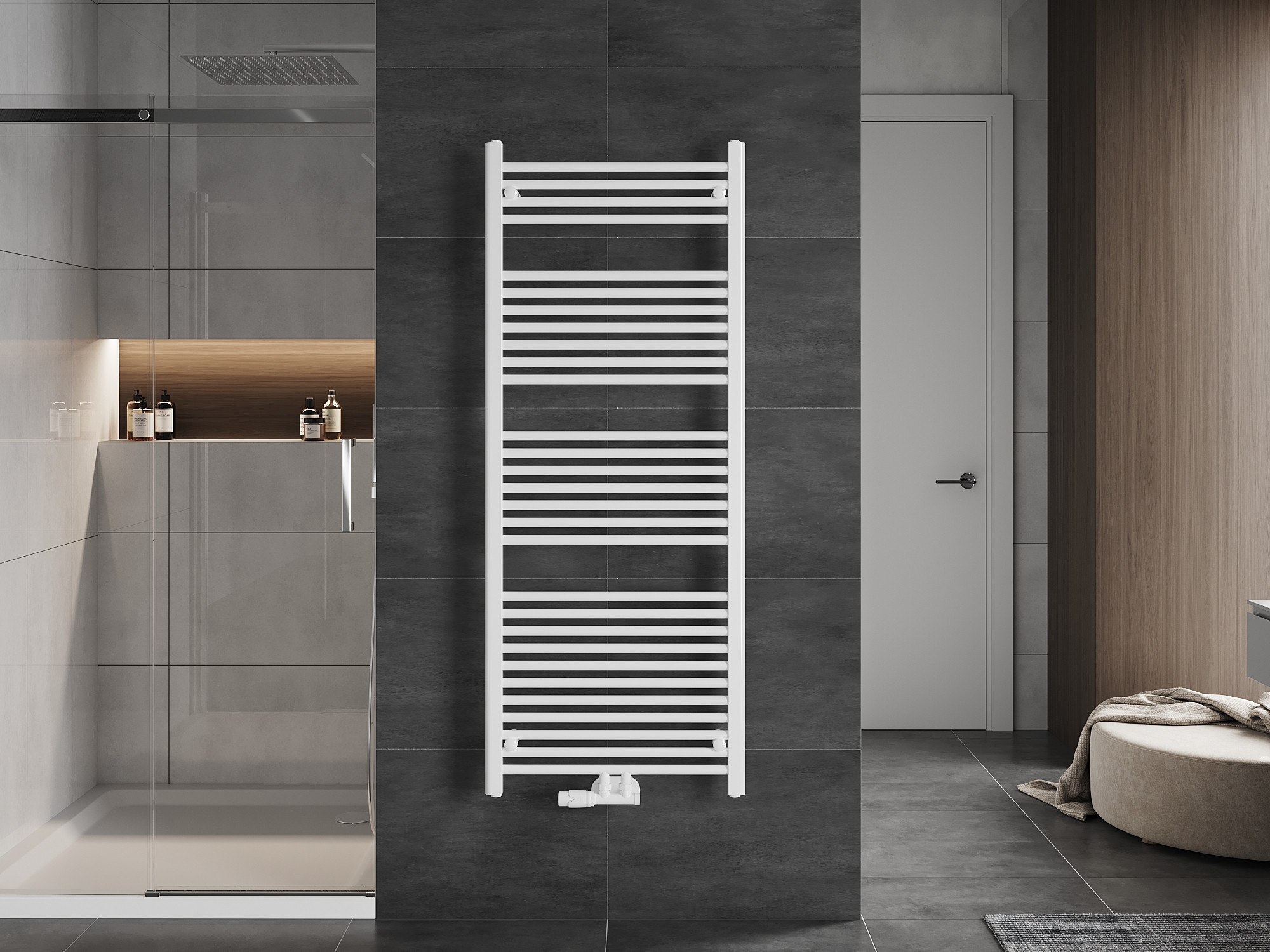 Θερμαντικό σώμα τύπου σκάλα στο μπάνιο