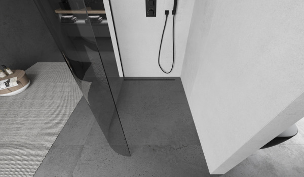 Στρογγυλεμένη καμπίνα walk-in