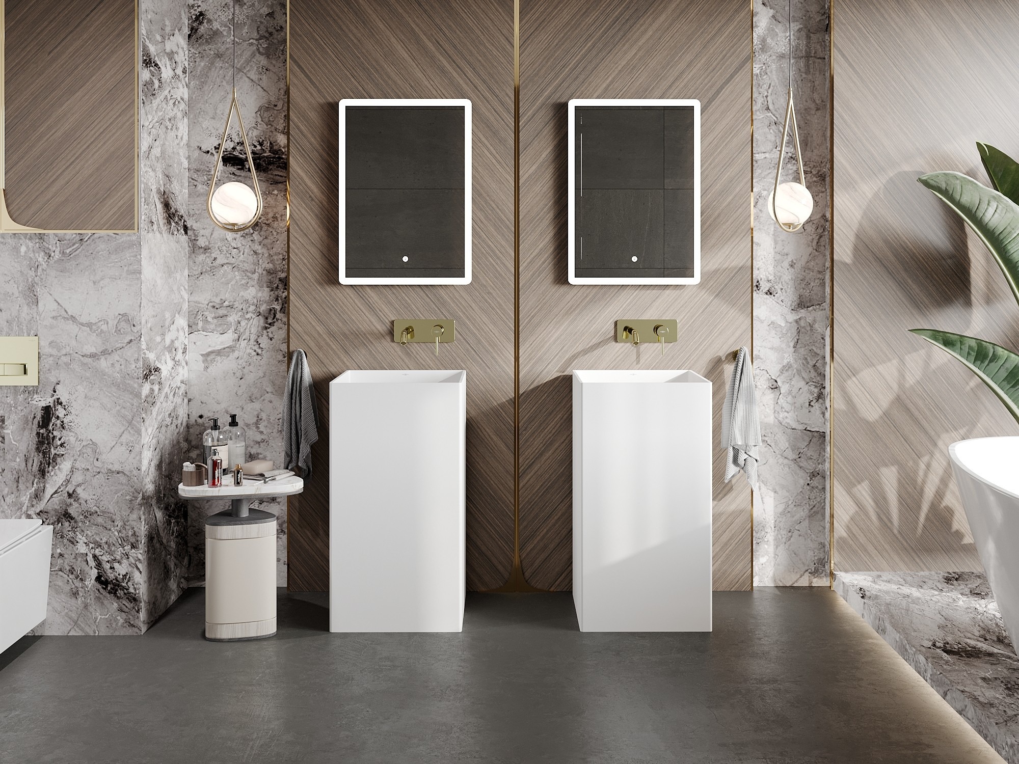 Ανατολίτικο μπάνιο με ξύλο